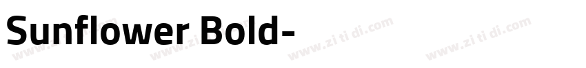 Sunflower Bold字体转换